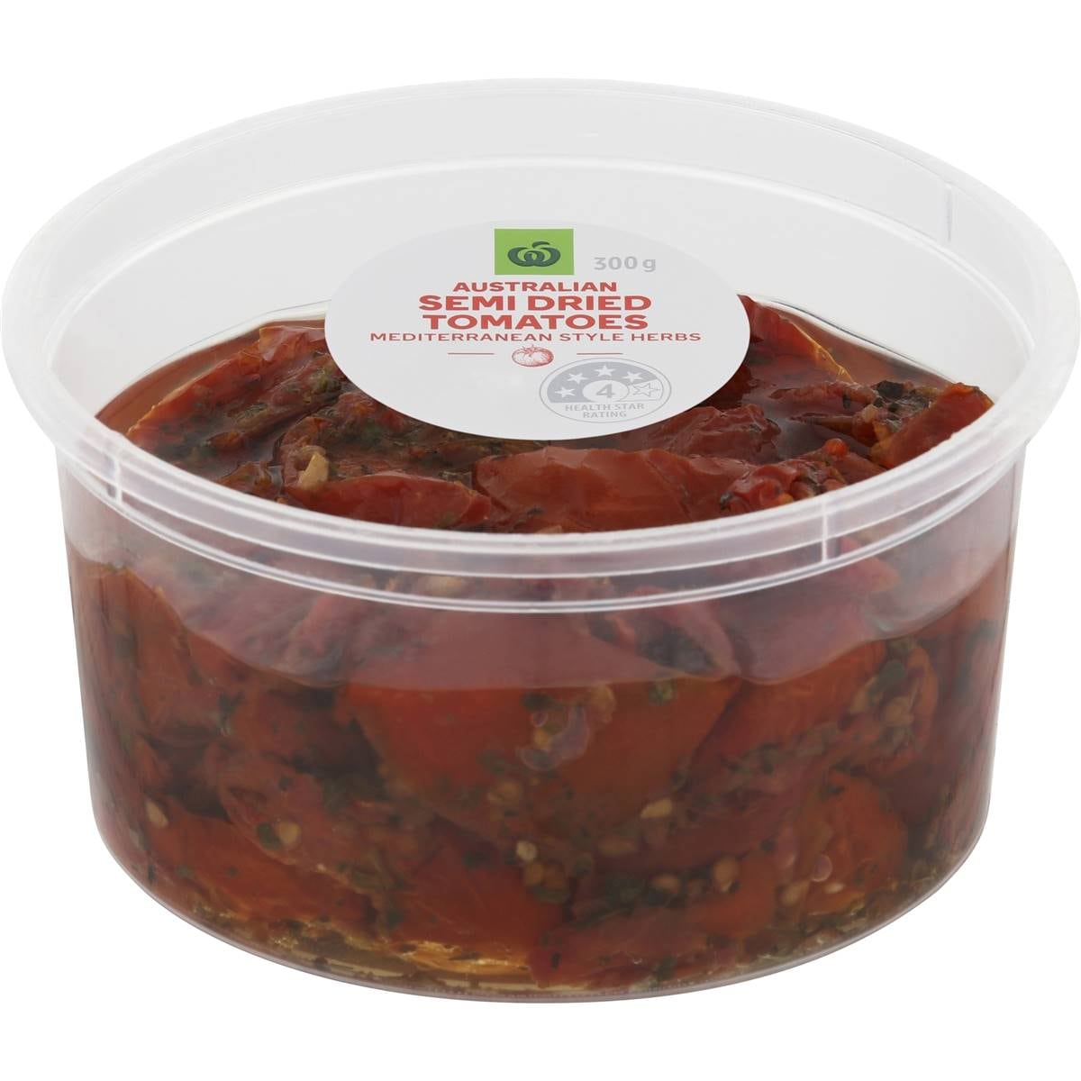 Woolworths Australian Semi Dried Tomatoes Mediterranean Style Herbs