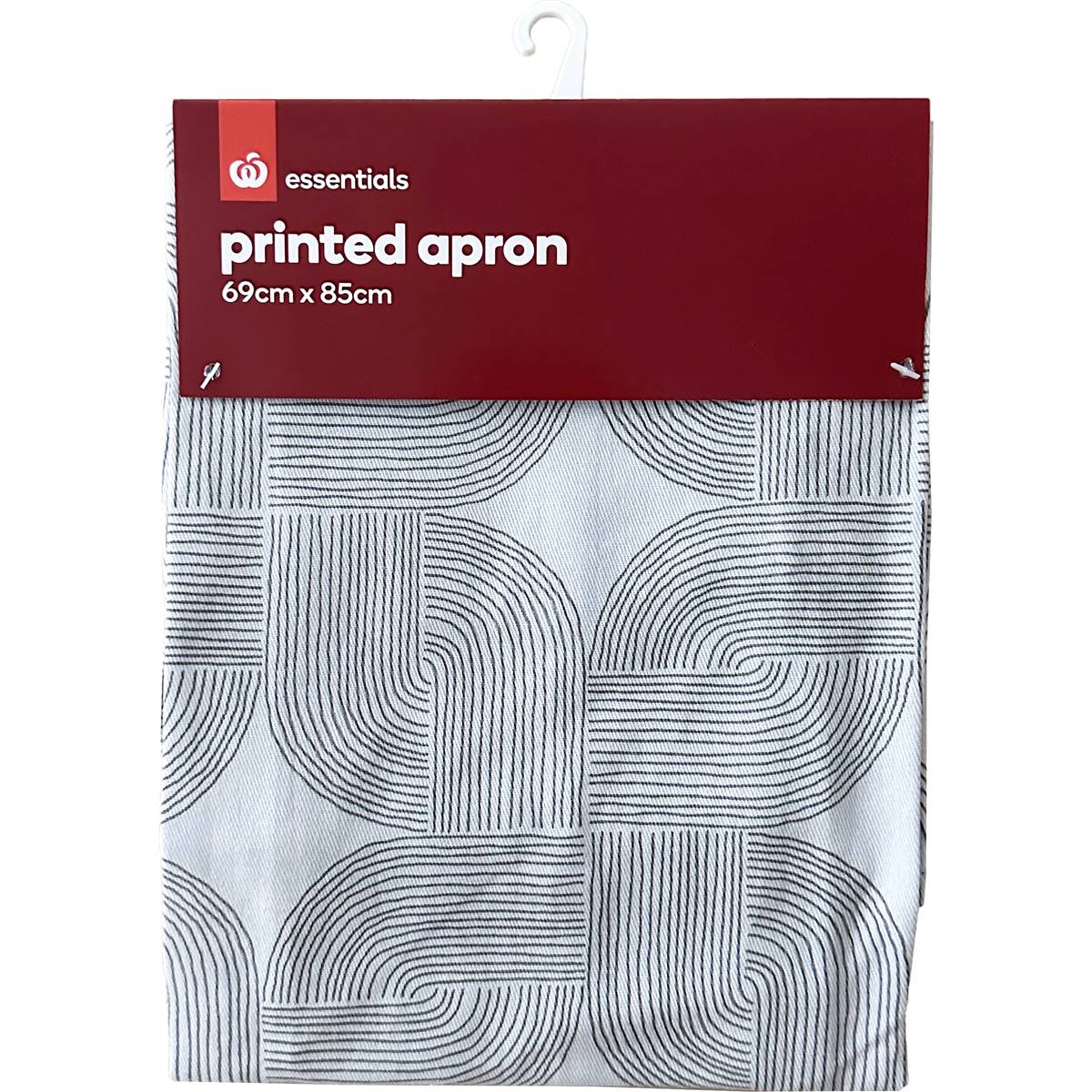 Essentials Printed Apron 69cm X 85cm Assorted Each Woolworths