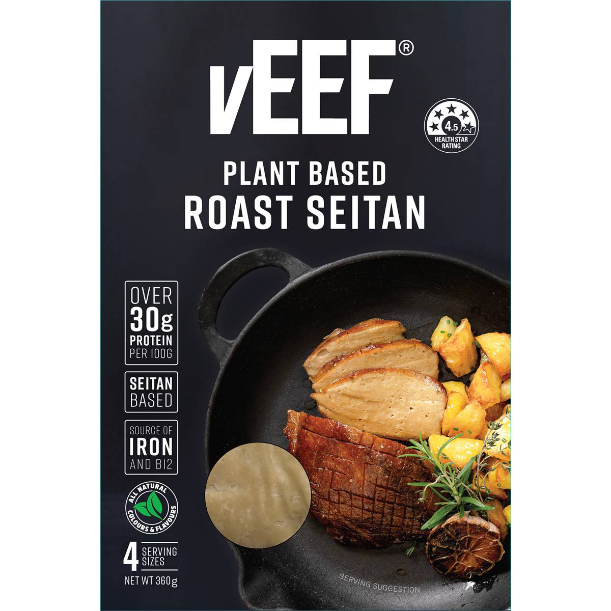 Veef Plant Based Roast Seitan 360g Woolworths