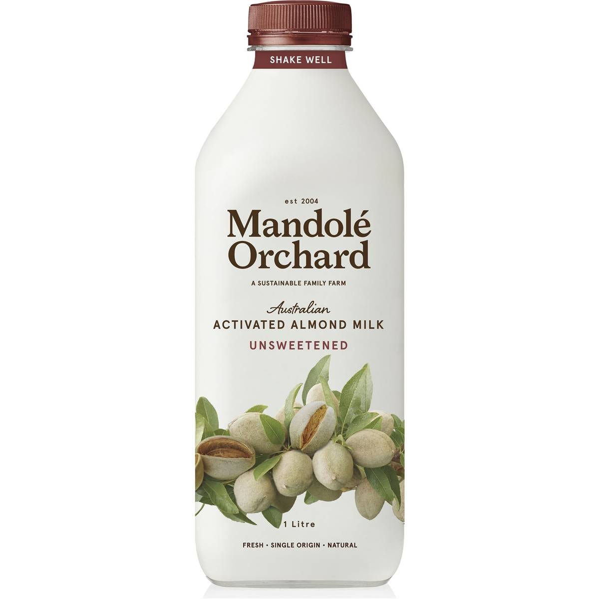 Mandole Orchard Unsweetened Activated Almond Milk 1l Woolworths