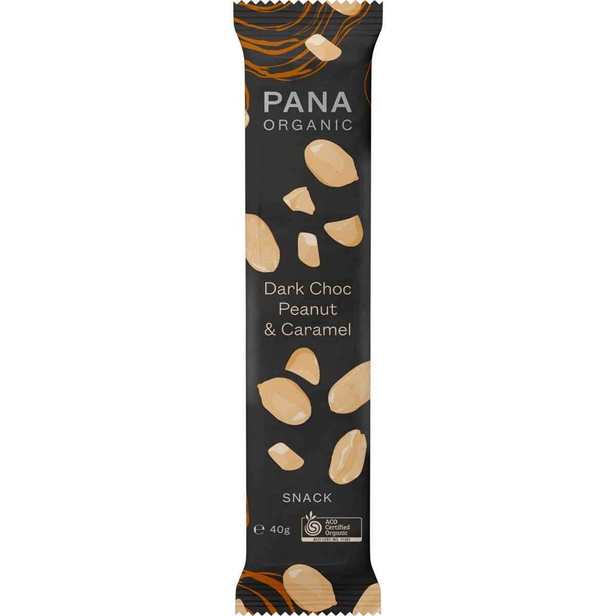Pana Organic Dark Chocolate Peanut & Caramel Snack Bar