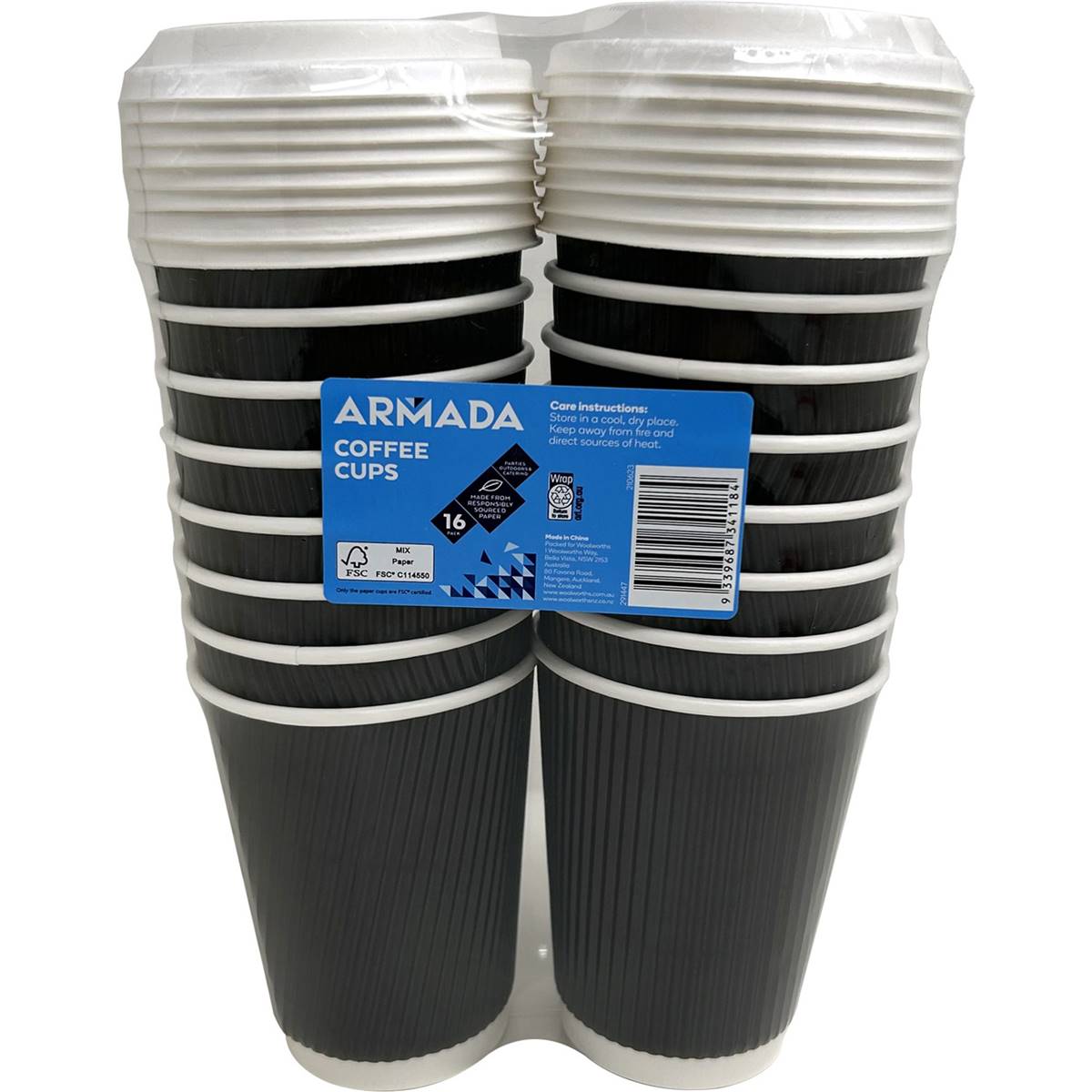 Armada Coffee Cups 16 Pack Woolworths