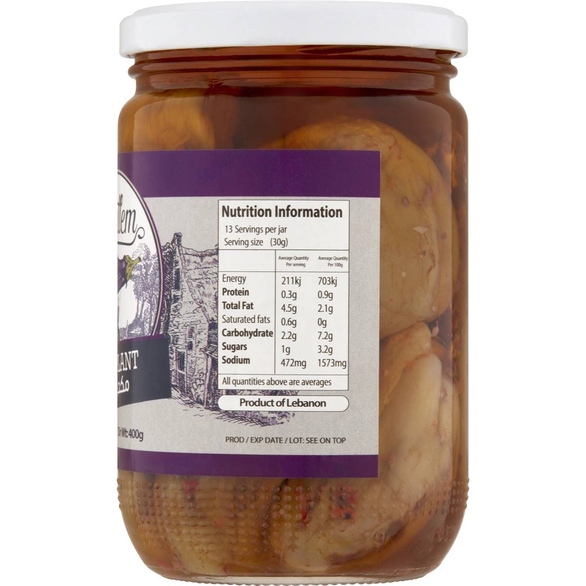 Msallem Stuffed Eggplant 640g Woolworths