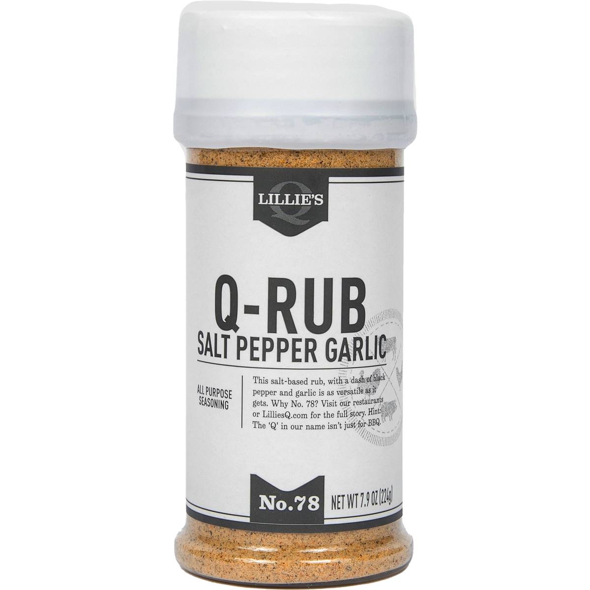 Lillies Q Rub Salt Pepper Garlic No. 78