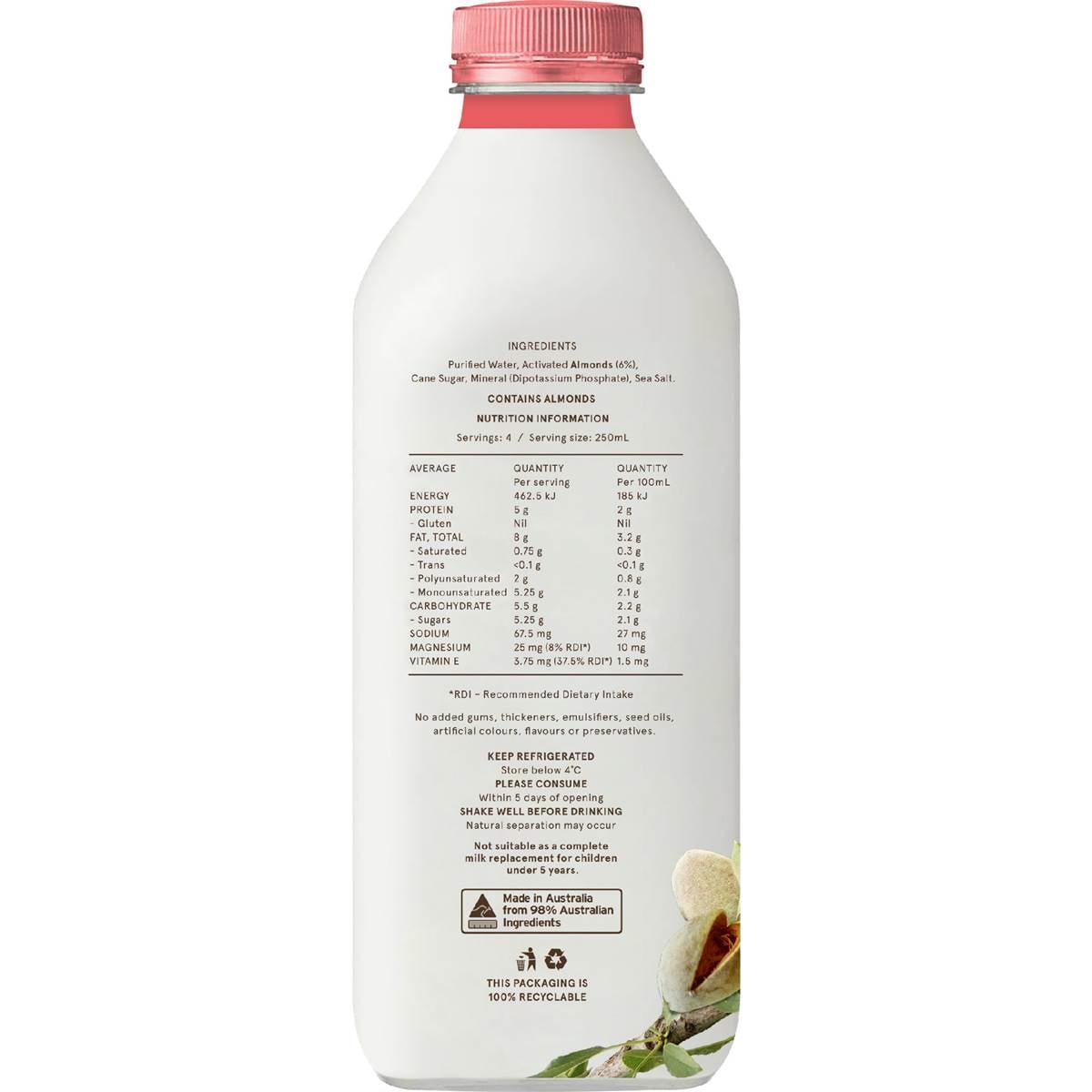 Mandole Orchard Barista Activated Almond Milk 1l Woolworths