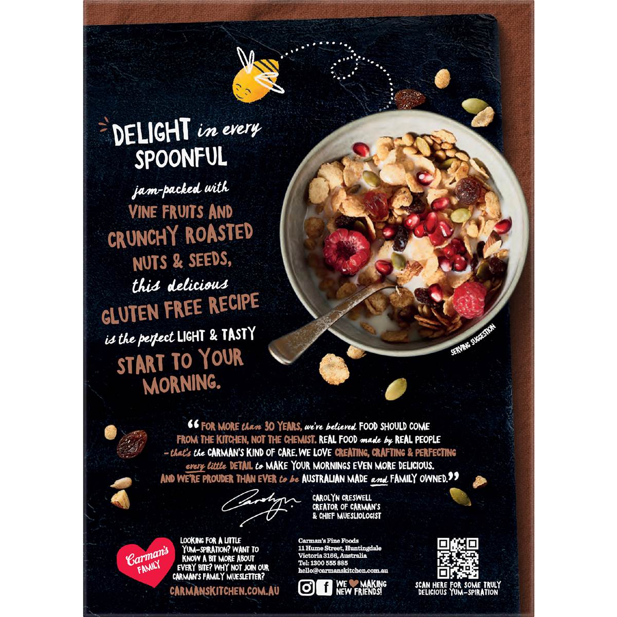 Carman's Muesli Crispy Deluxe Fruit & Nut 400g Woolworths
