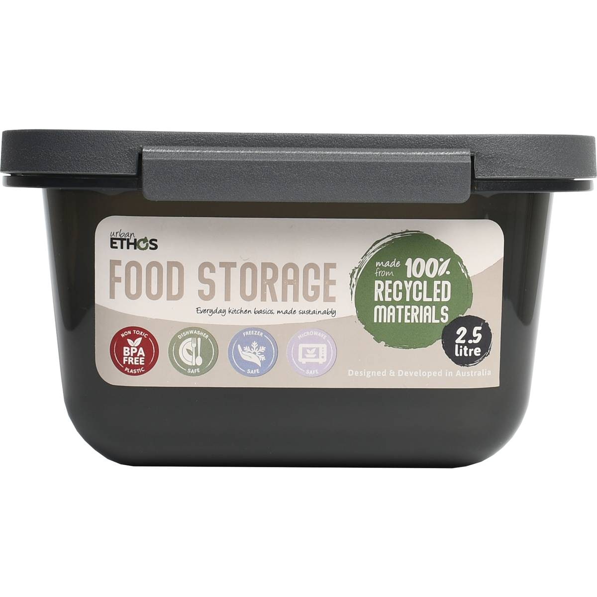 Urban Ethos Food Storage Rectangle Container 2.5l Each Woolworths