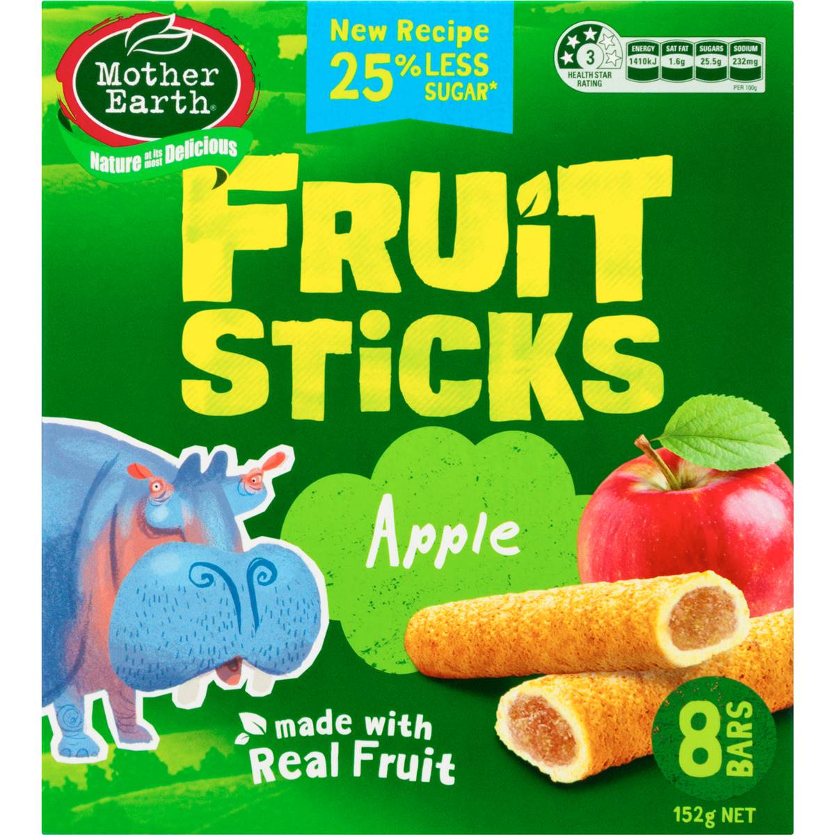 Mother Earth Fruit Sticks Apple 152g Woolworths