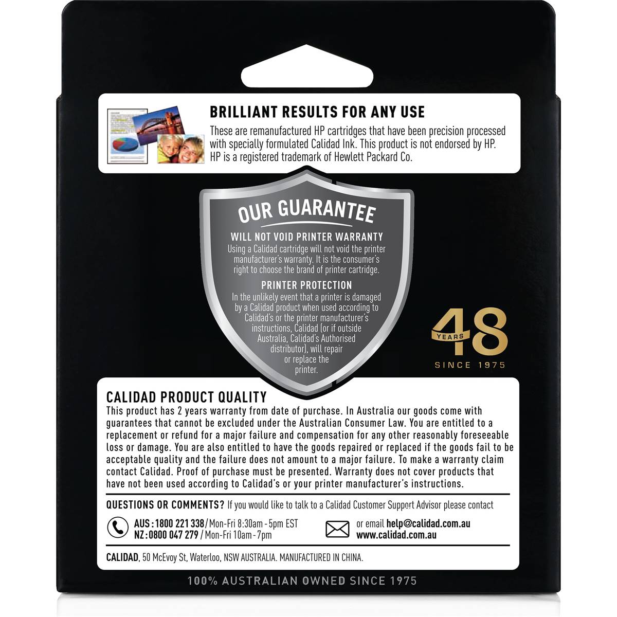 Calidad Hp 65 Printer Ink Cartridges 3 Pack Woolworths