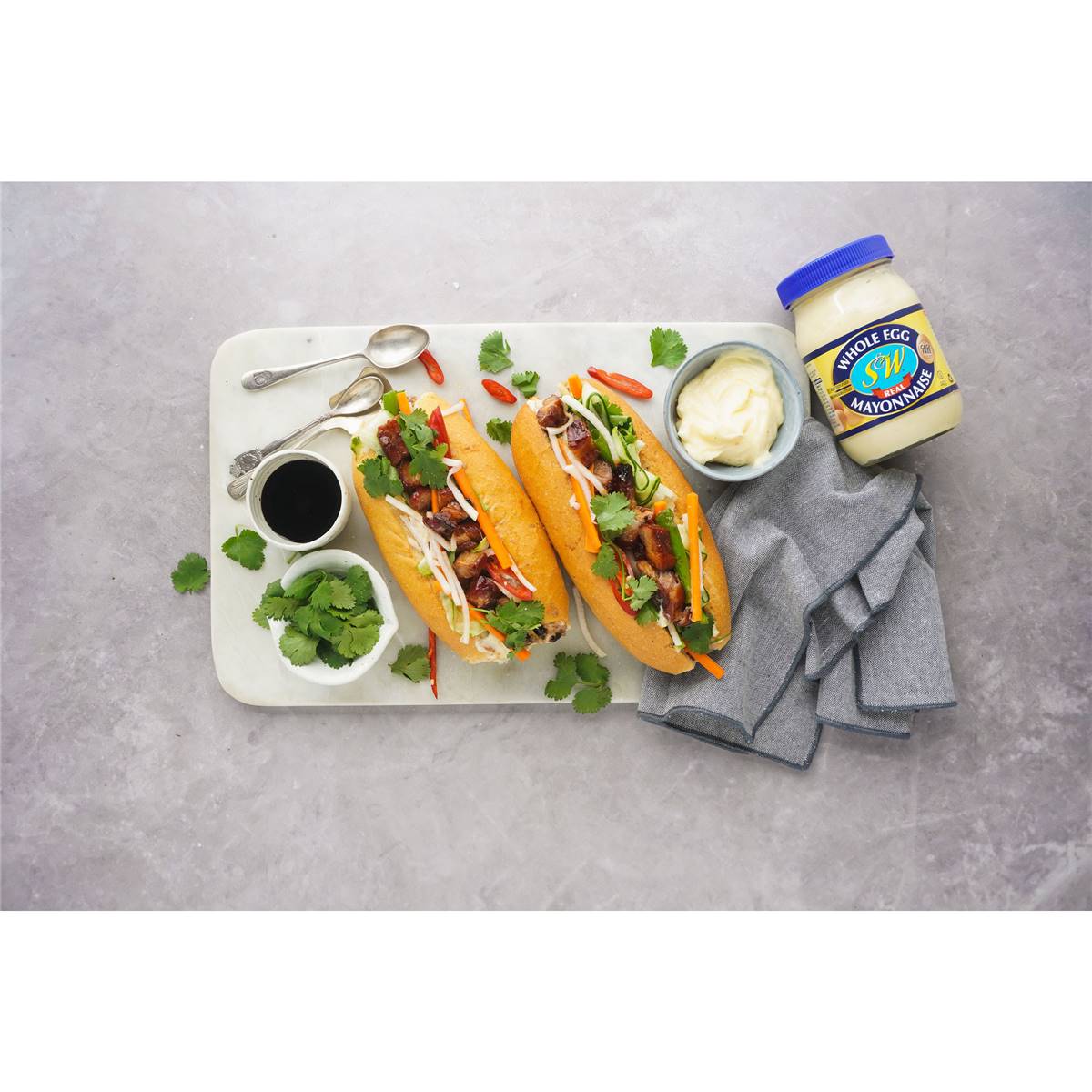 S&w Mayonnaise Whole Egg 440g Woolworths