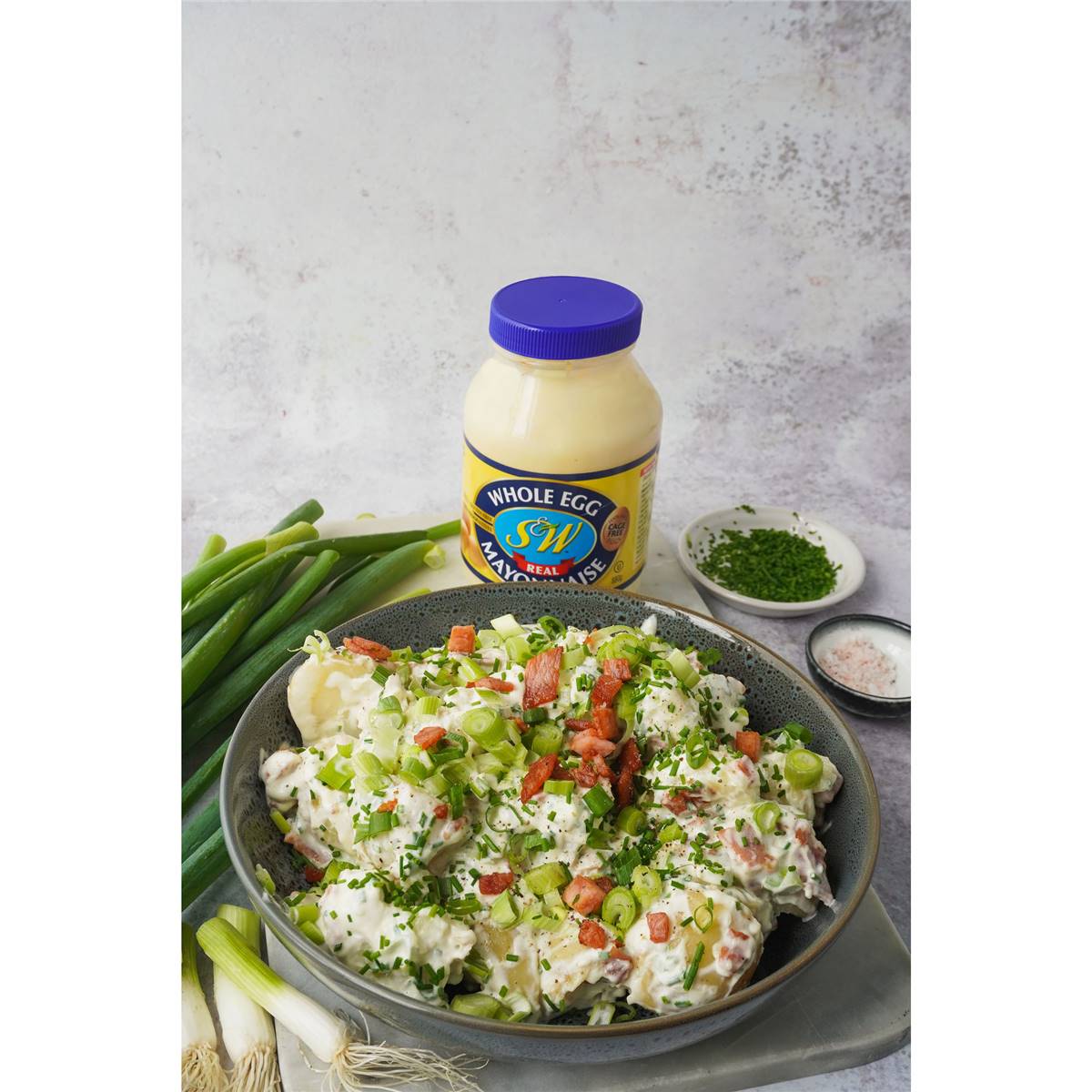 S&w Mayonnaise Whole Egg 880g Woolworths