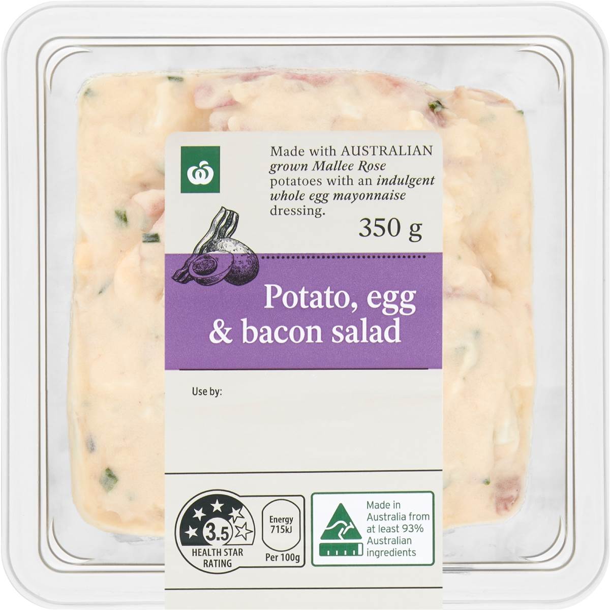 Woolworths Potato Egg & Bacon Salad 350g Woolworths