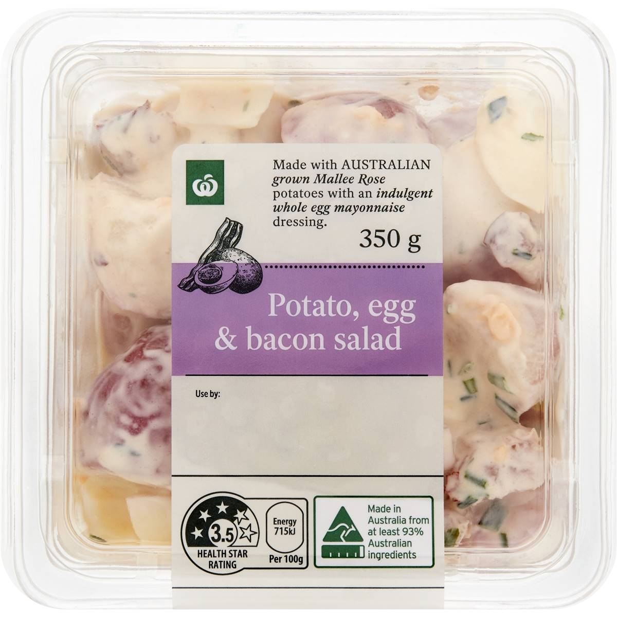 Woolworths Potato Egg & Bacon Salad 350g Woolworths
