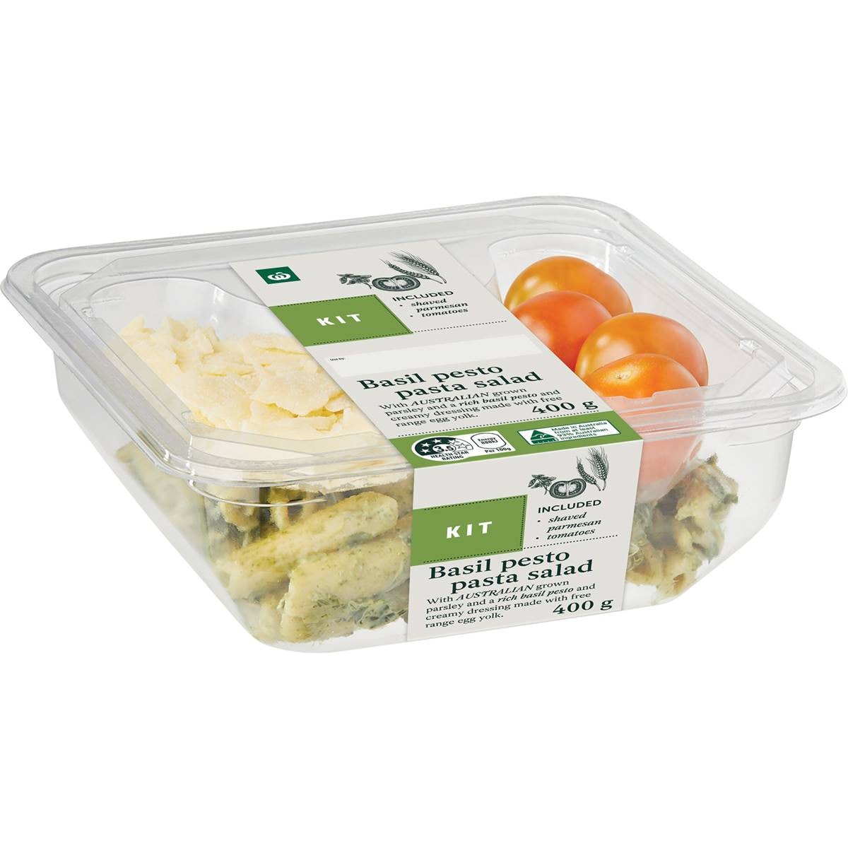 Woolworths Basil Pesto Pasta Salad Kit 400g Woolworths