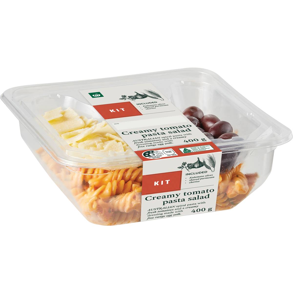 Woolworths Creamy Tomato Pasta Salad Kit 400g Woolworths