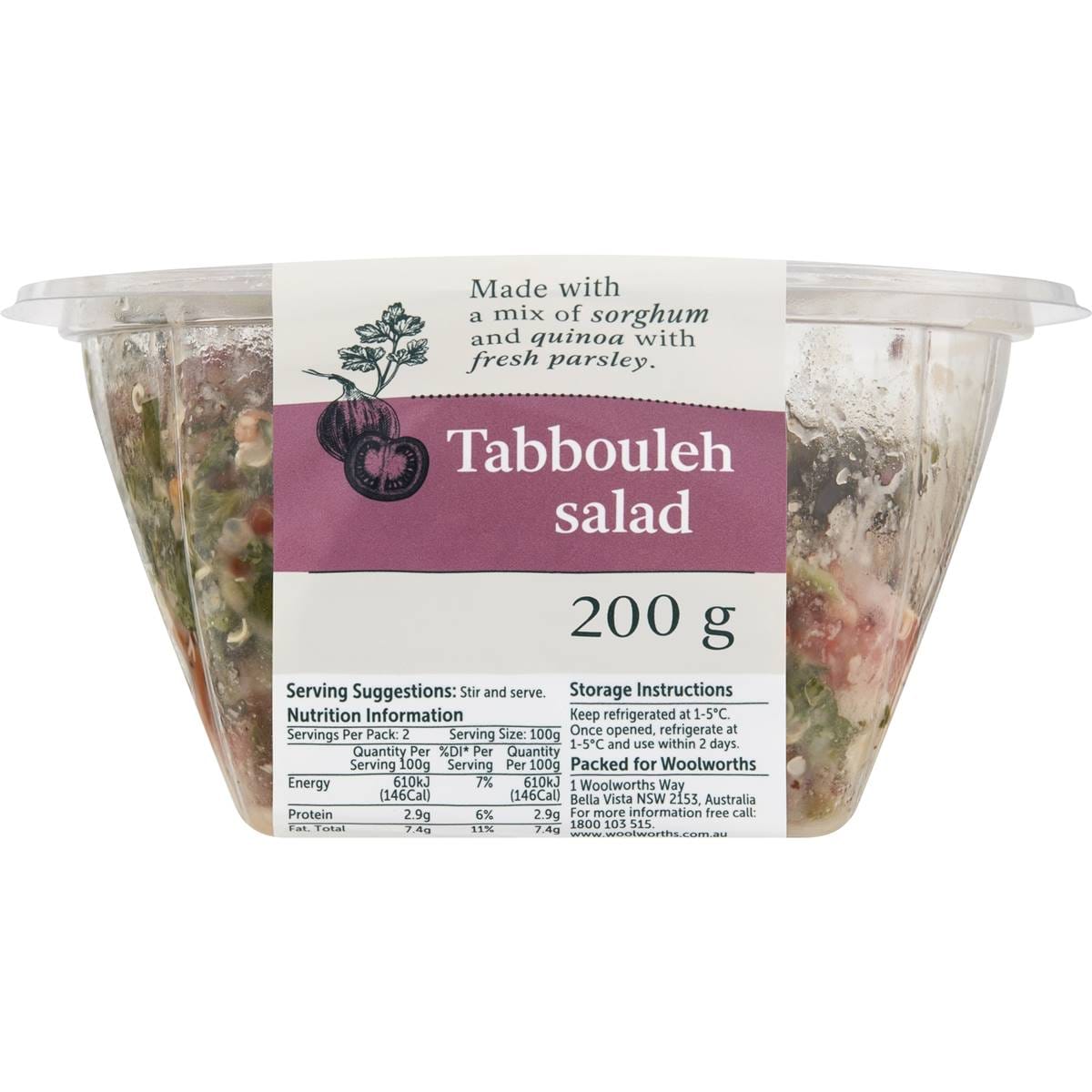Woolworths Tabbouleh Salad 200g Woolworths