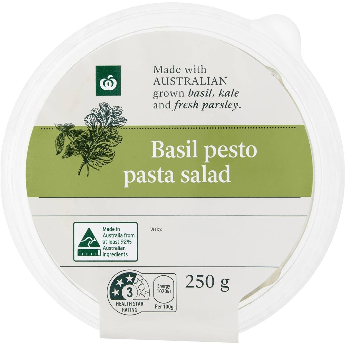 Woolworths Basil Pesto Pasta Salad 250g Woolworths
