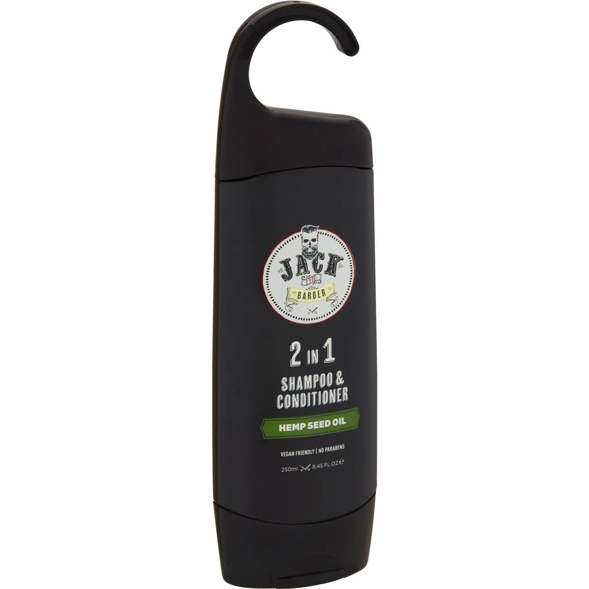 Jack The Barber 2 In 1 Shampoo & Conditioner Hemp Seed Oil 250ml
