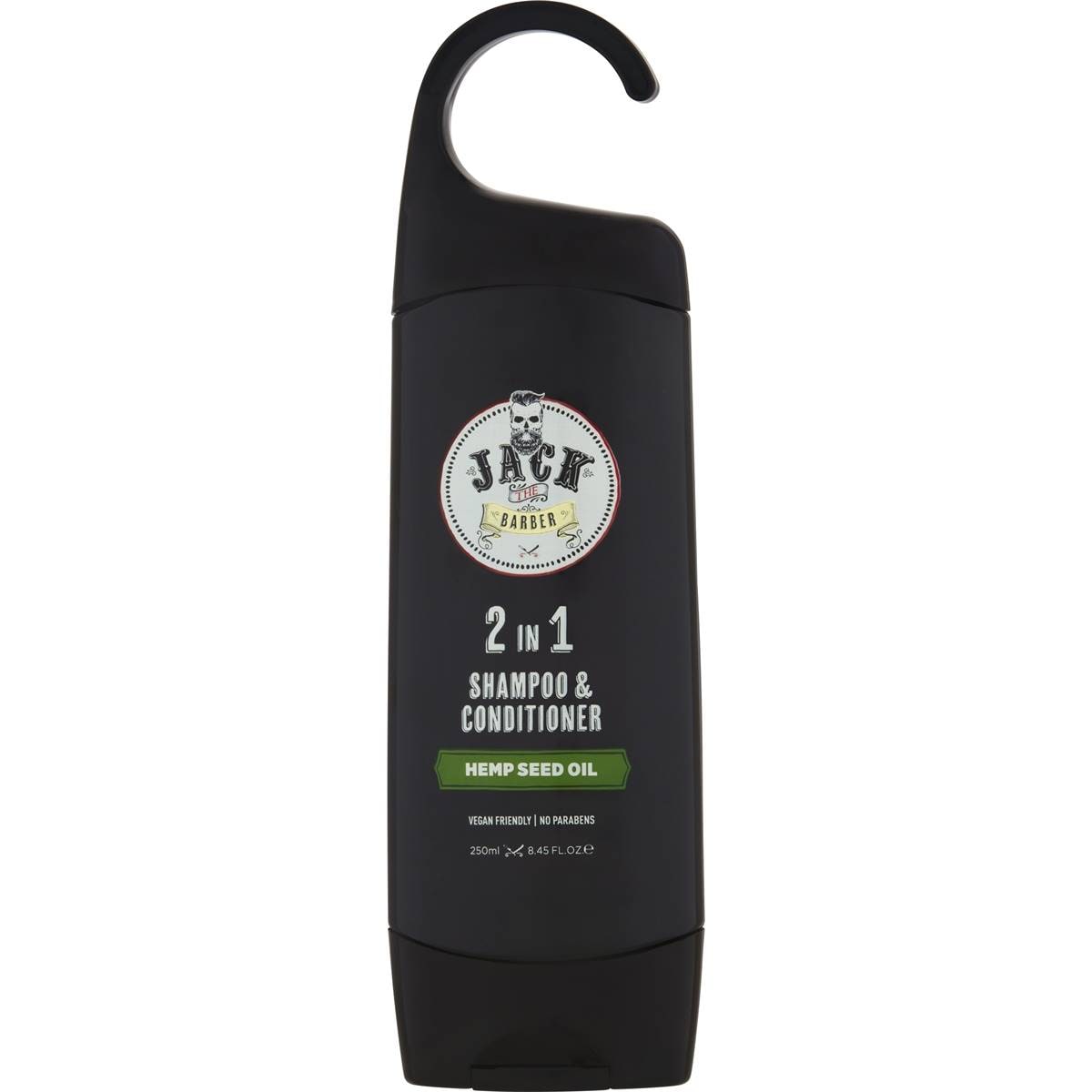 Jack The Barber 2 In 1 Shampoo & Conditioner Hemp Seed Oil 250ml