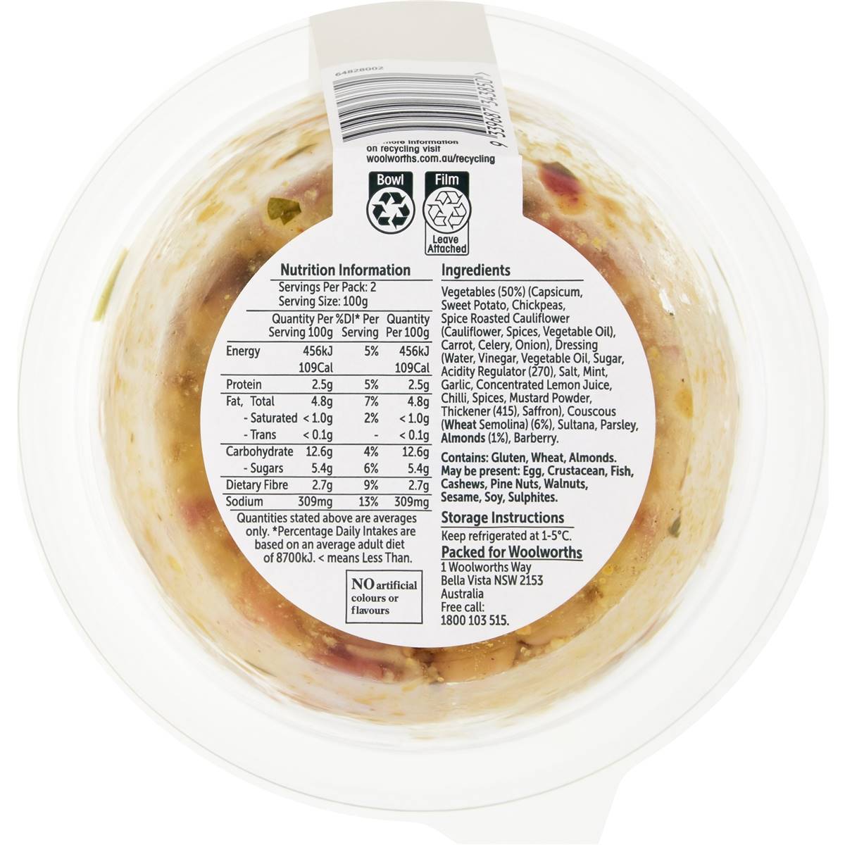 Woolworths Moroccan Style Couscous Salad 200g Woolworths