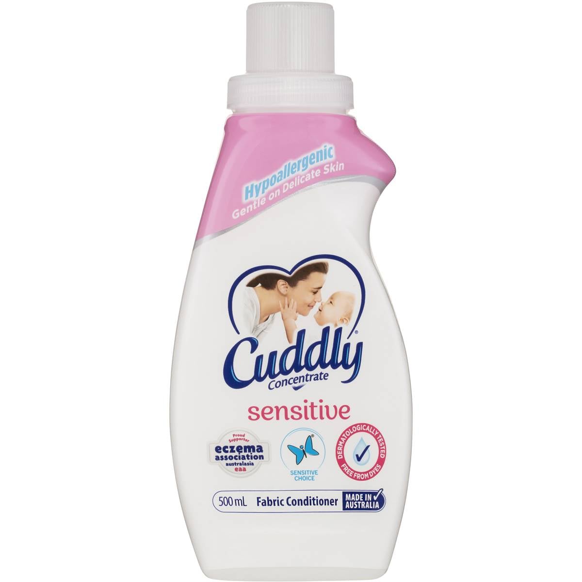 Cuddly Concentrate Fabric Softener Conditioner Soft & Sensitive 500ml