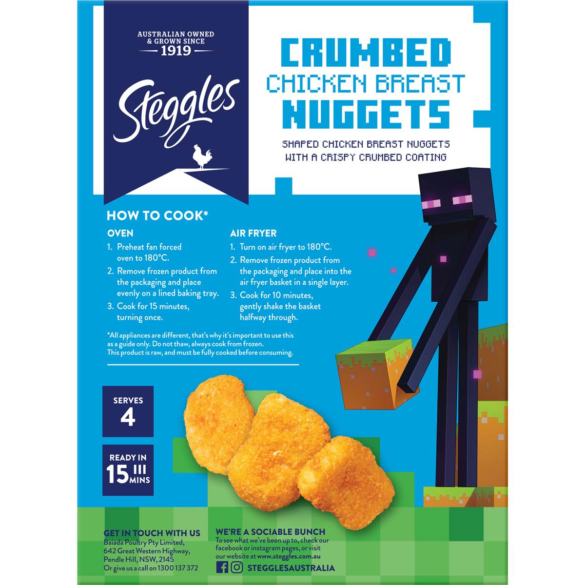Steggles Premium Chicken Nuggets 400g Woolworths