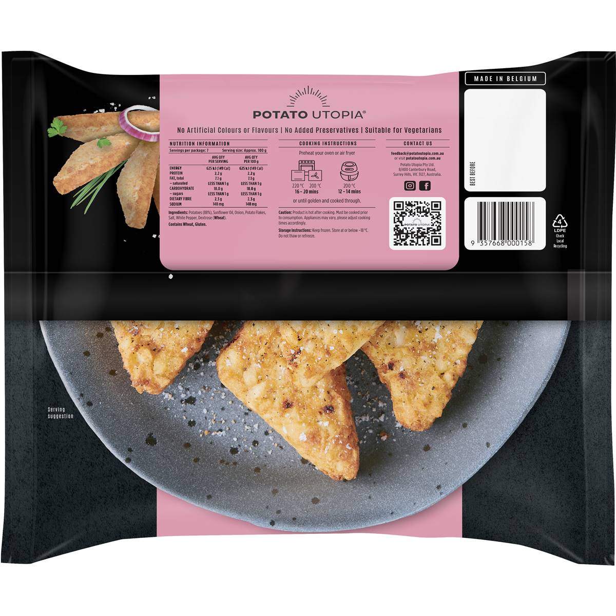 Potato Utopia Crispy Hash Browns 700g Woolworths