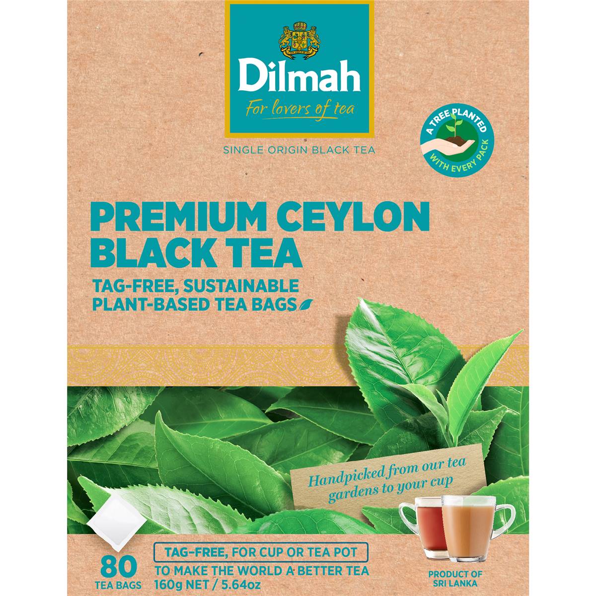 Dilmah Premium Ceylon Black Tea 80 Pack | Woolworths