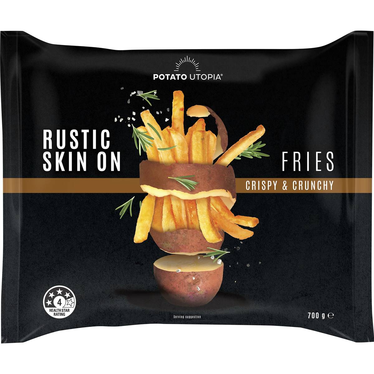 Potato Utopia Rustic Skin On Fries 700g Woolworths