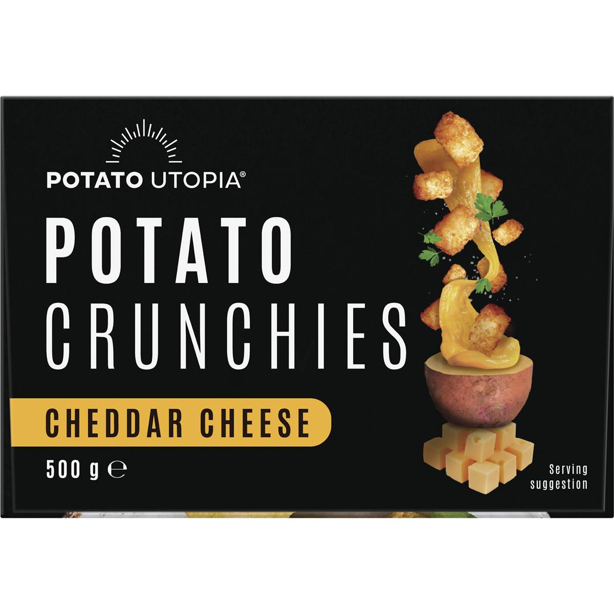 Potato Utopia Potato Crunchies Cheddar Cheese 500g Woolworths
