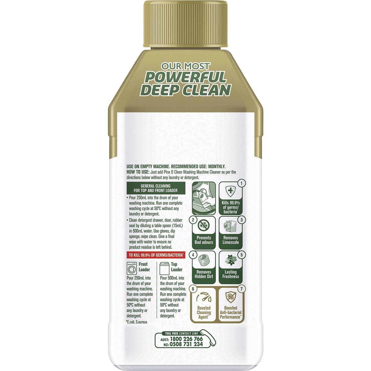 Pine O Cleen Gold Washing Machine Cleaner 250ml Woolworths