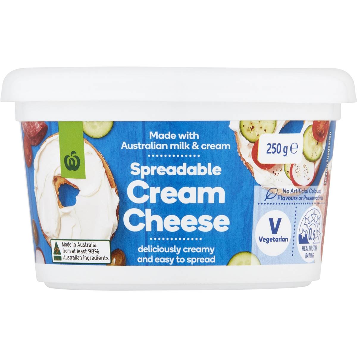 Woolworths Cream Cheese 250g | Woolworths