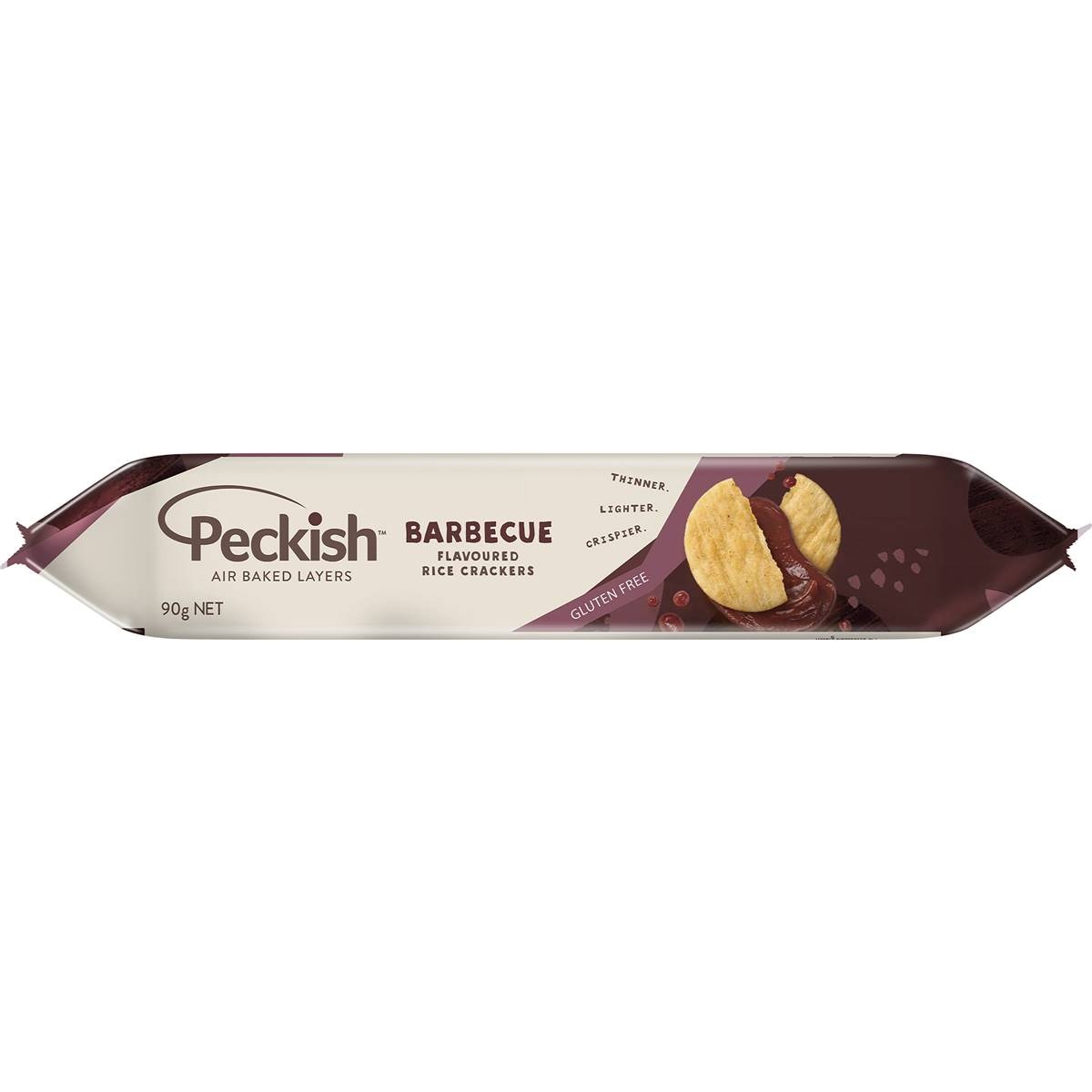 Peckish Flavoured Rice Crackers Tangy Bbq 90g | Woolworths