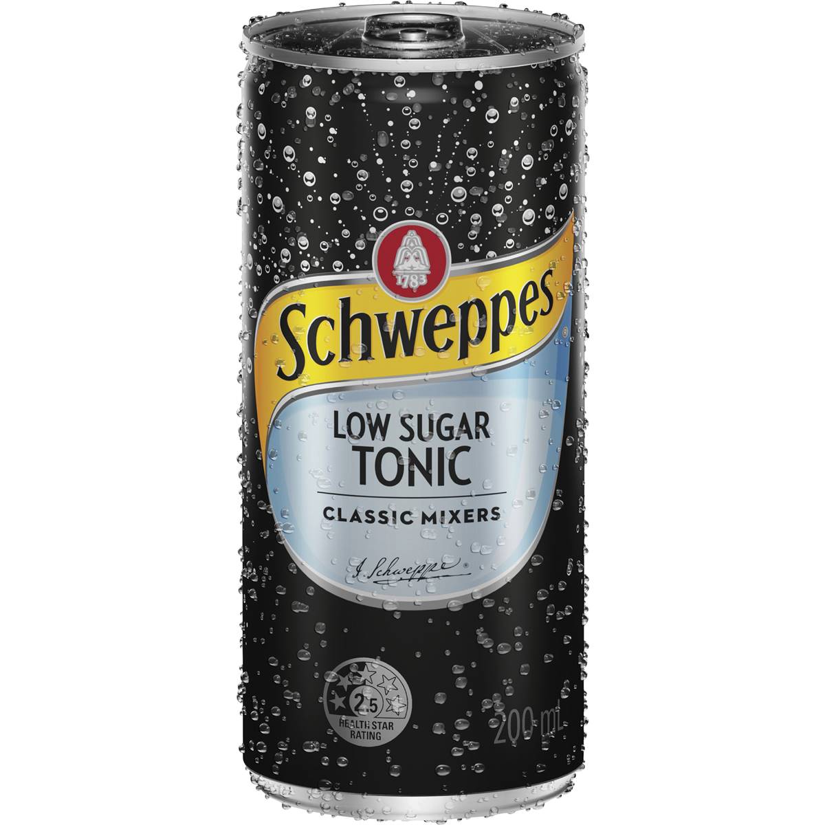 Schweppes Low Sugar Tonic Water Mini Cans Multipack 200ml X 6 Pack ...