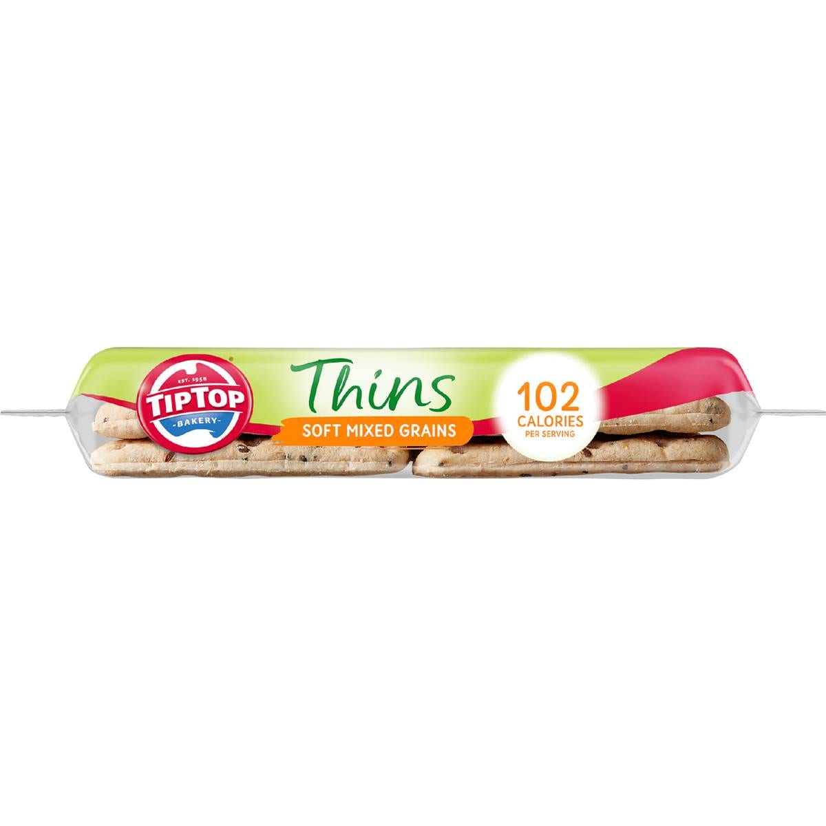 Tip Top Bakery Sandwich Thins Mixed Grain 6 Pack Woolworths