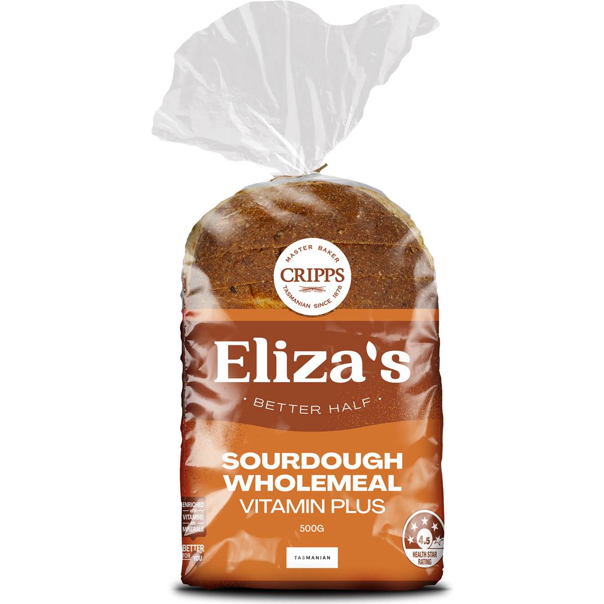 Eliza's Bread Loaf Wholemeal Sourdough 500g Woolworths