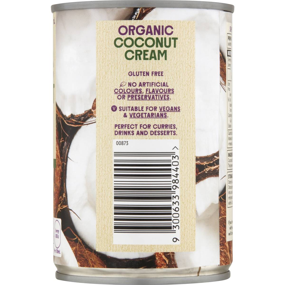 Macro Organic Coconut Cream 400ml Woolworths