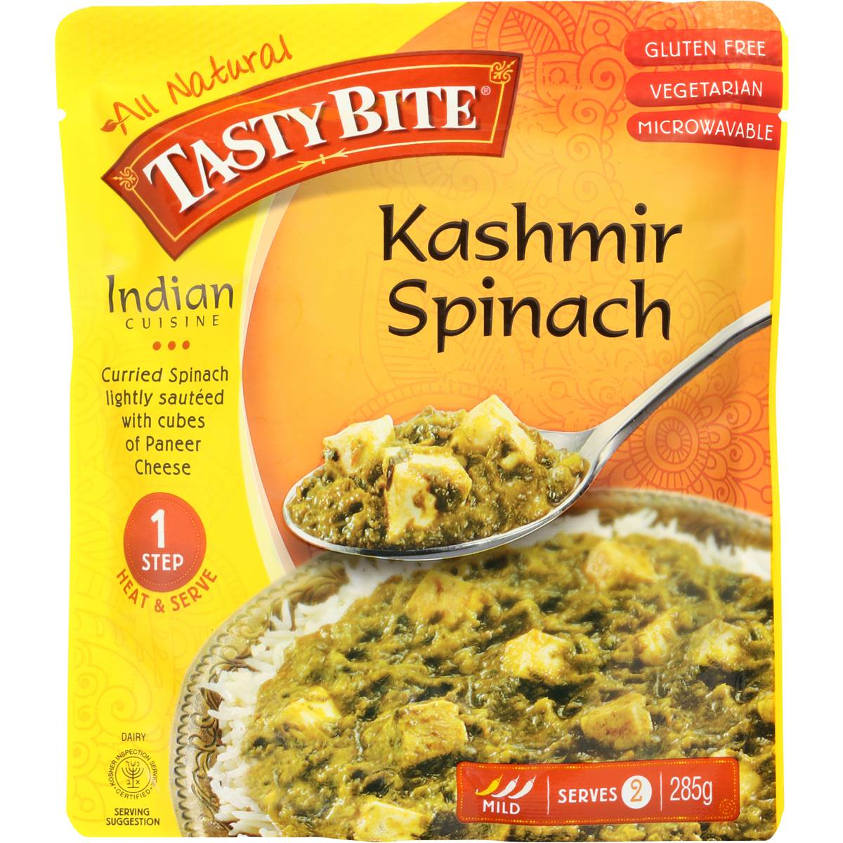 Tasty Bite Kashmir Spinach 285g Woolworths