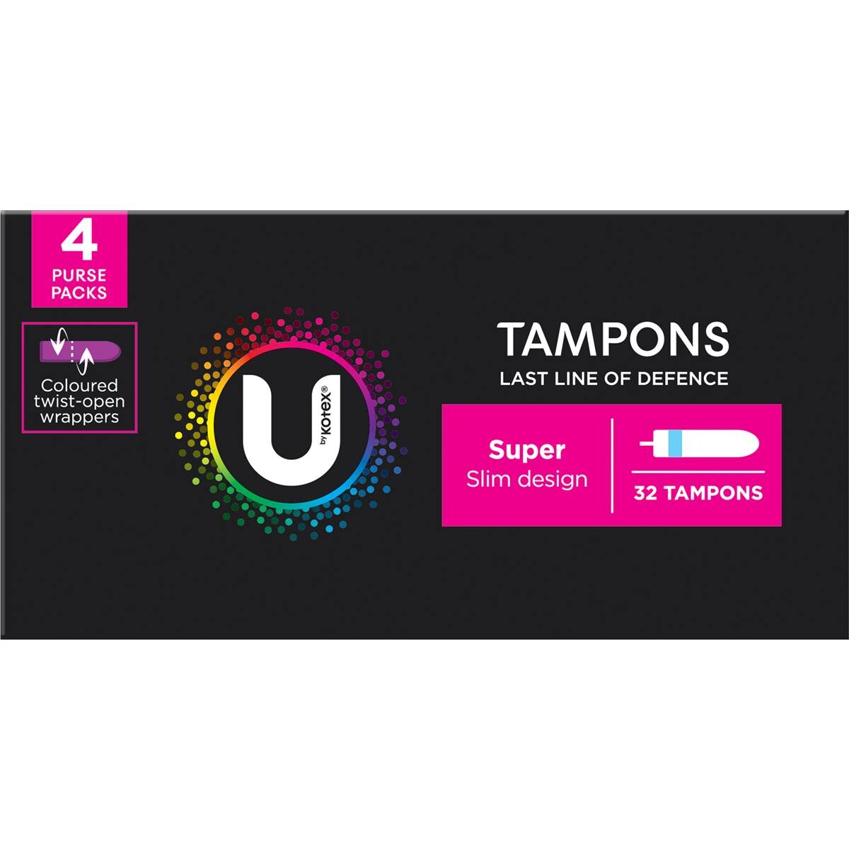 U By Kotex Tampons Super Super Bulk 32 Pack Woolworths