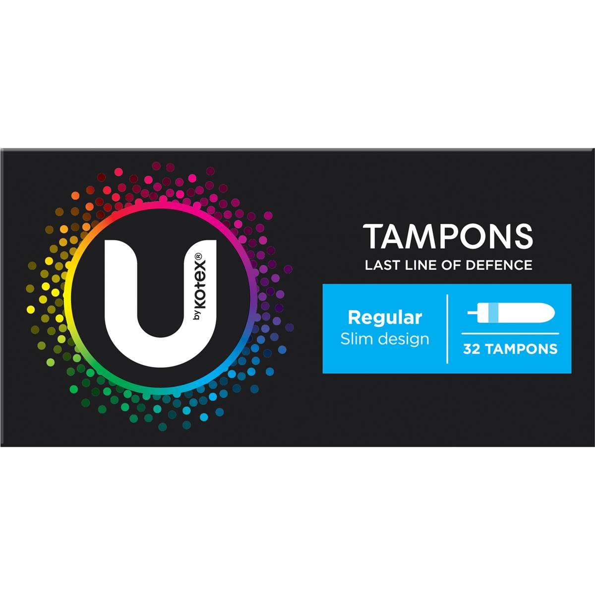 U By Kotex Tampons Regular Regular Bulk 32 Pack Woolworths