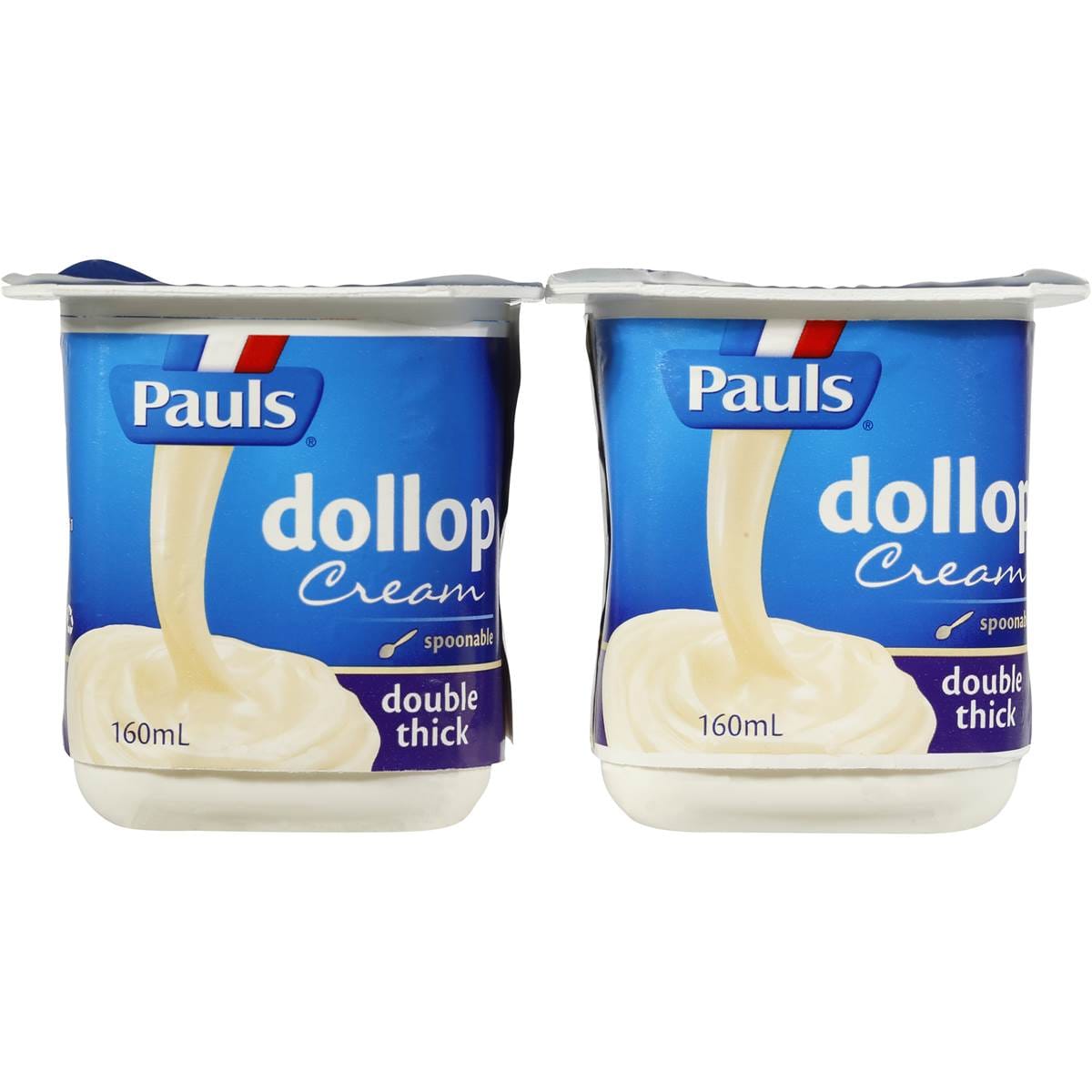 Pauls Thickened Cream Dollop (2pk X 160ml) 320ml Woolworths