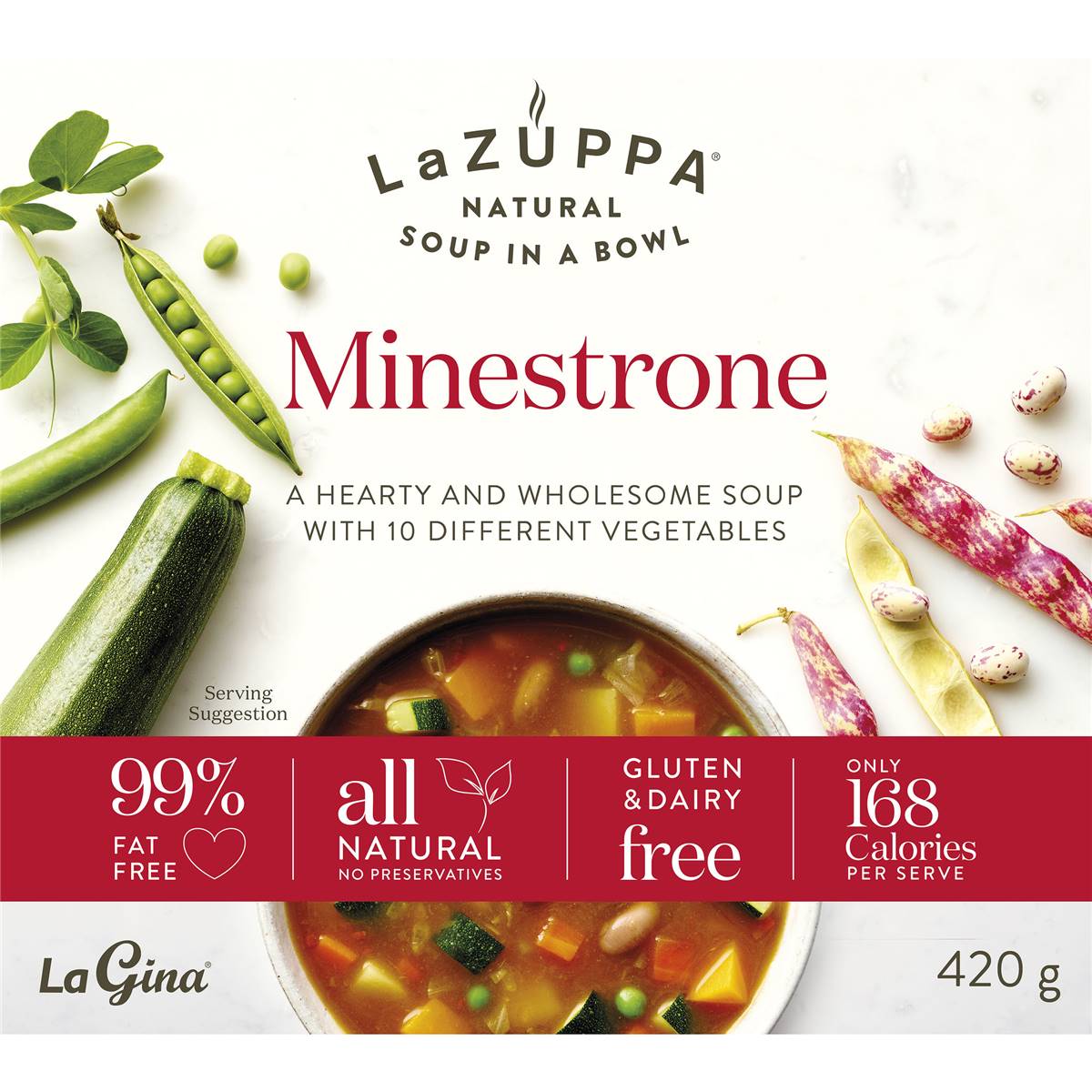 La Zuppa Microwave Soup Minestrone 420g Woolworths