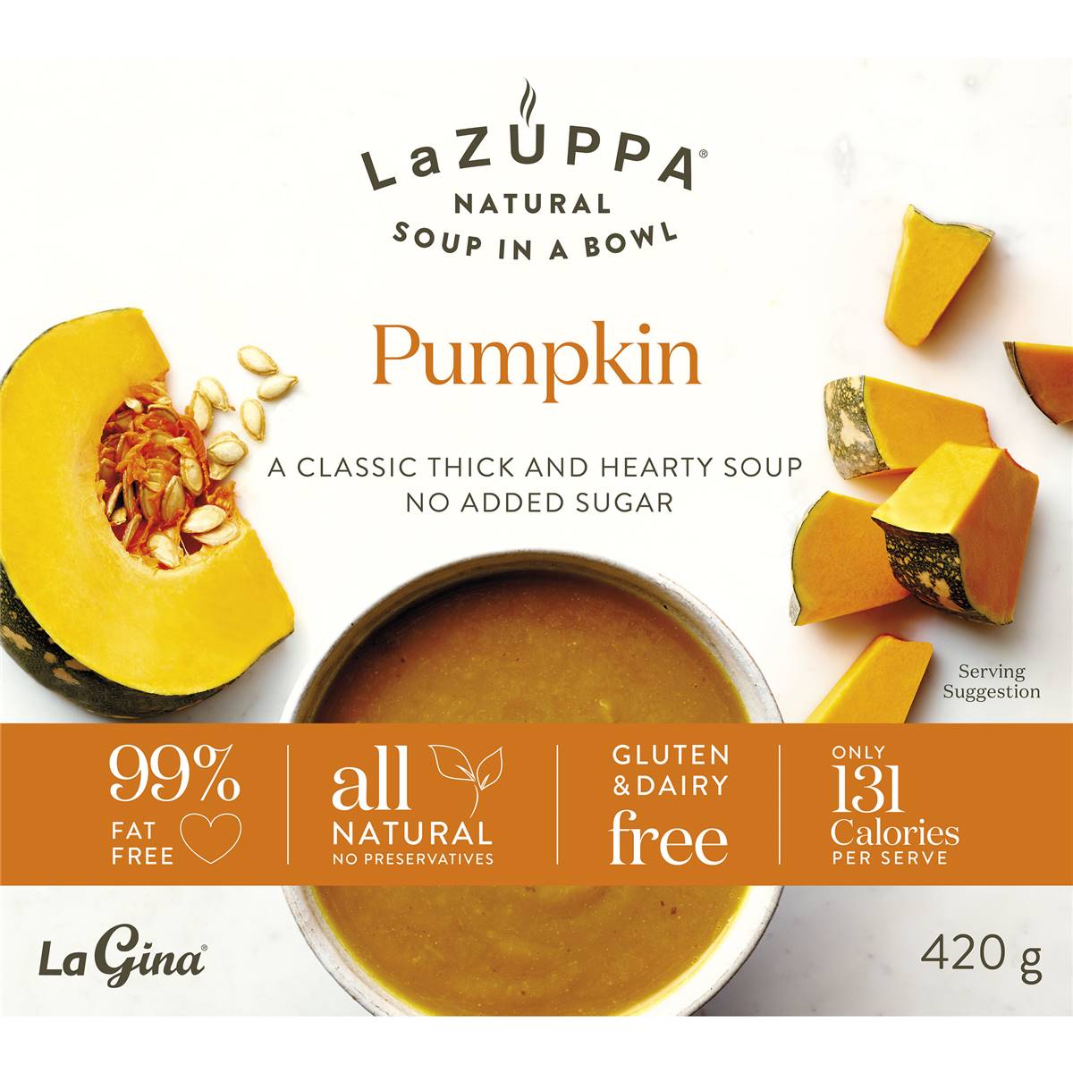 La Zuppa Microwave Soup Pumpkin 420g Woolworths