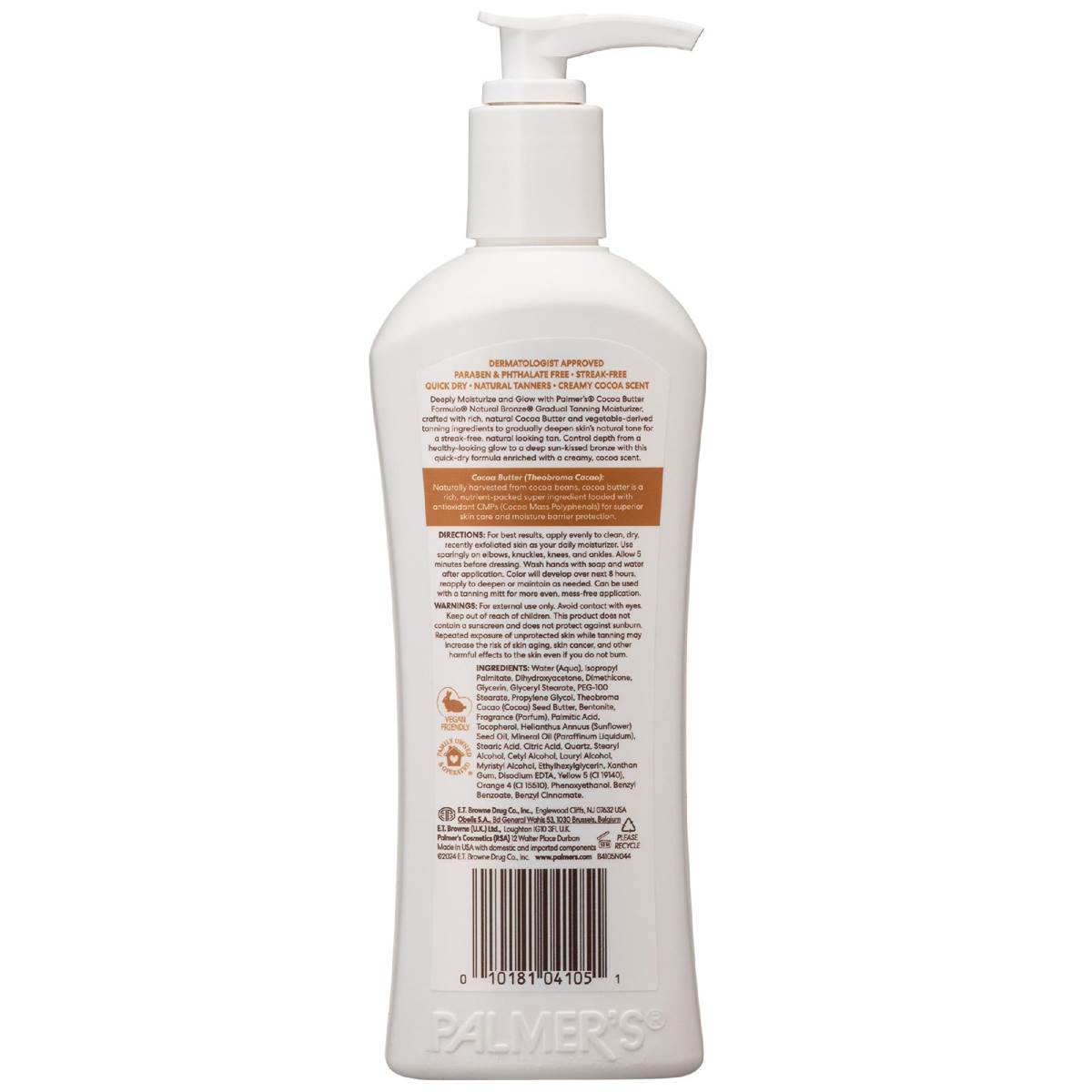 Palmer's Natural Bronze Lotion Gradual Tanning Lotion 250ml Woolworths