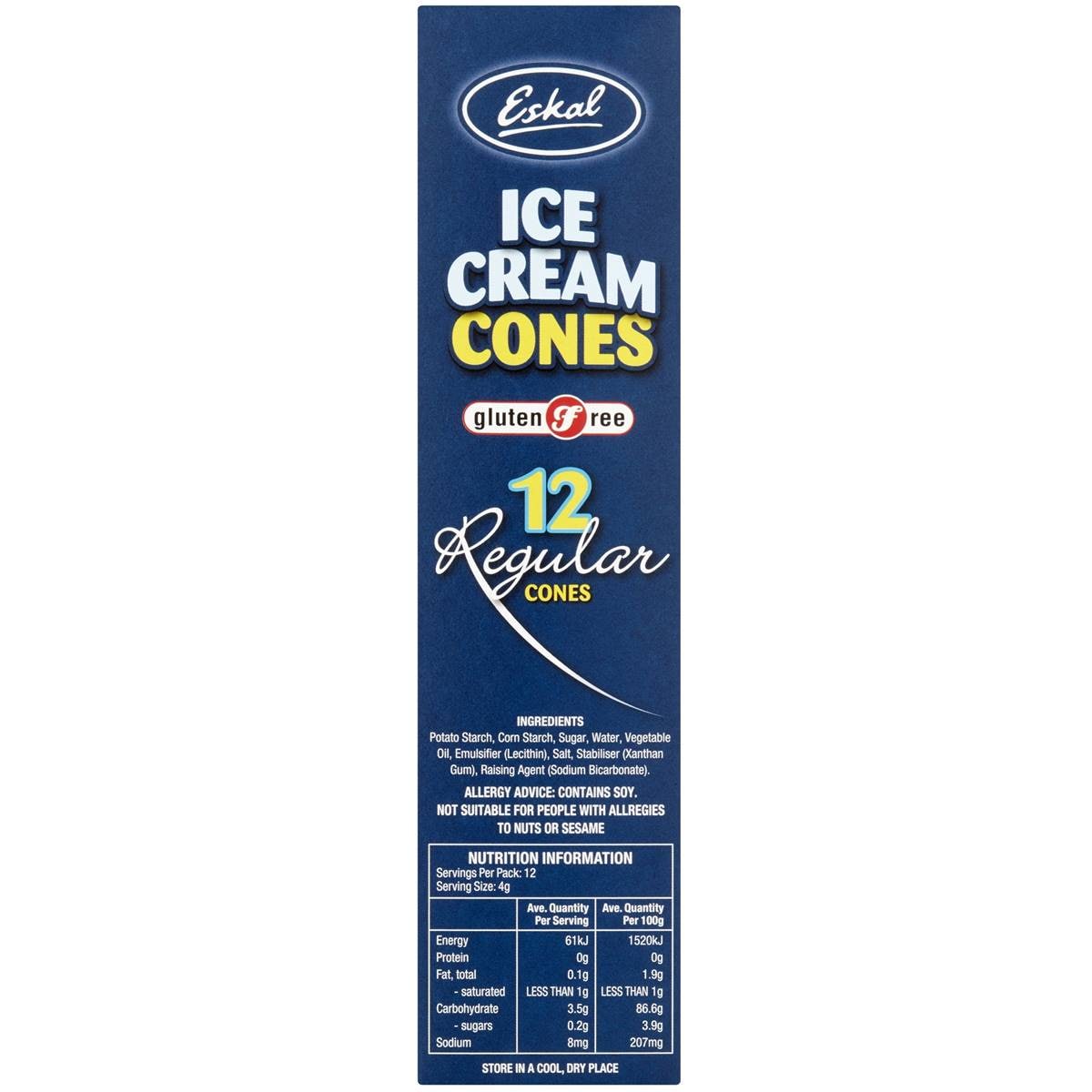 Eskal Gluten Free Ice Cream Cones 45g Woolworths