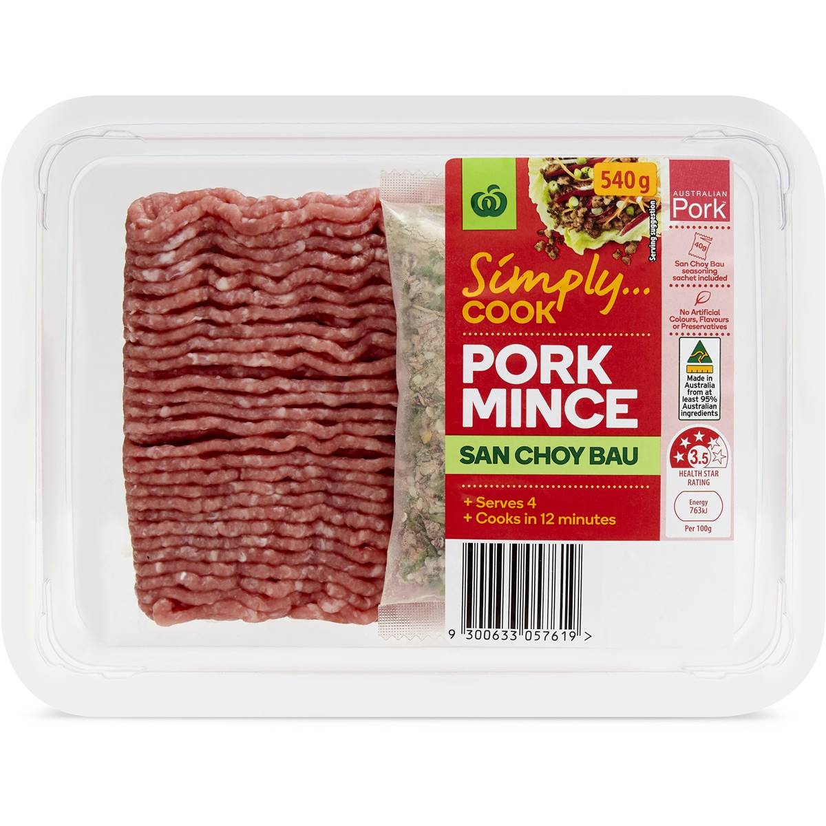 Woolworths Simply Cook Pork Mince San Choy Bau 540g Woolworths