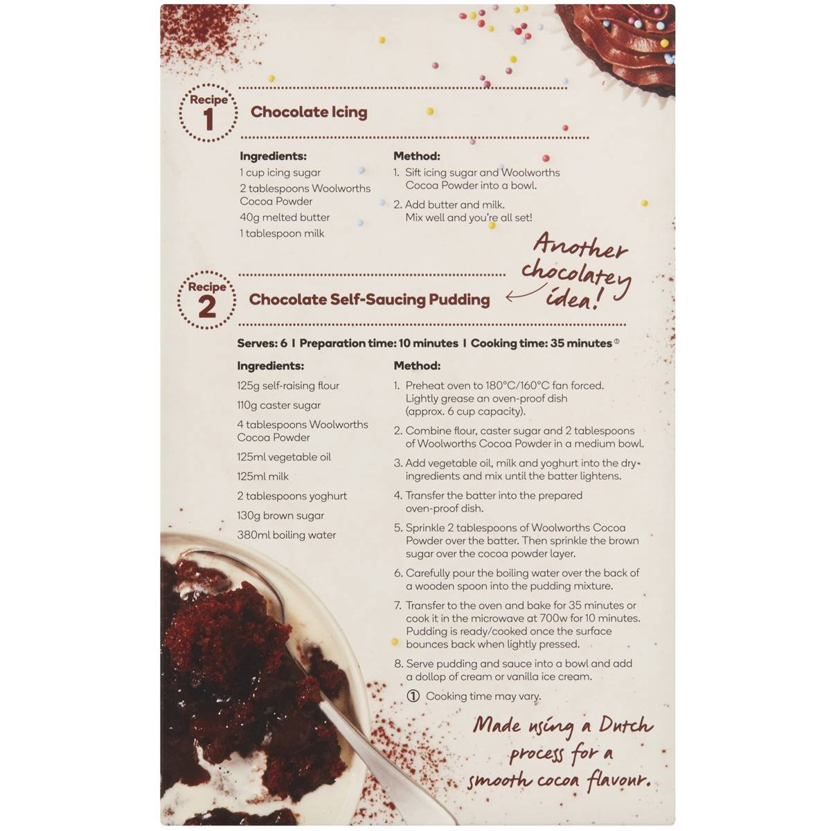 Woolworths Cocoa Powder 375g Woolworths