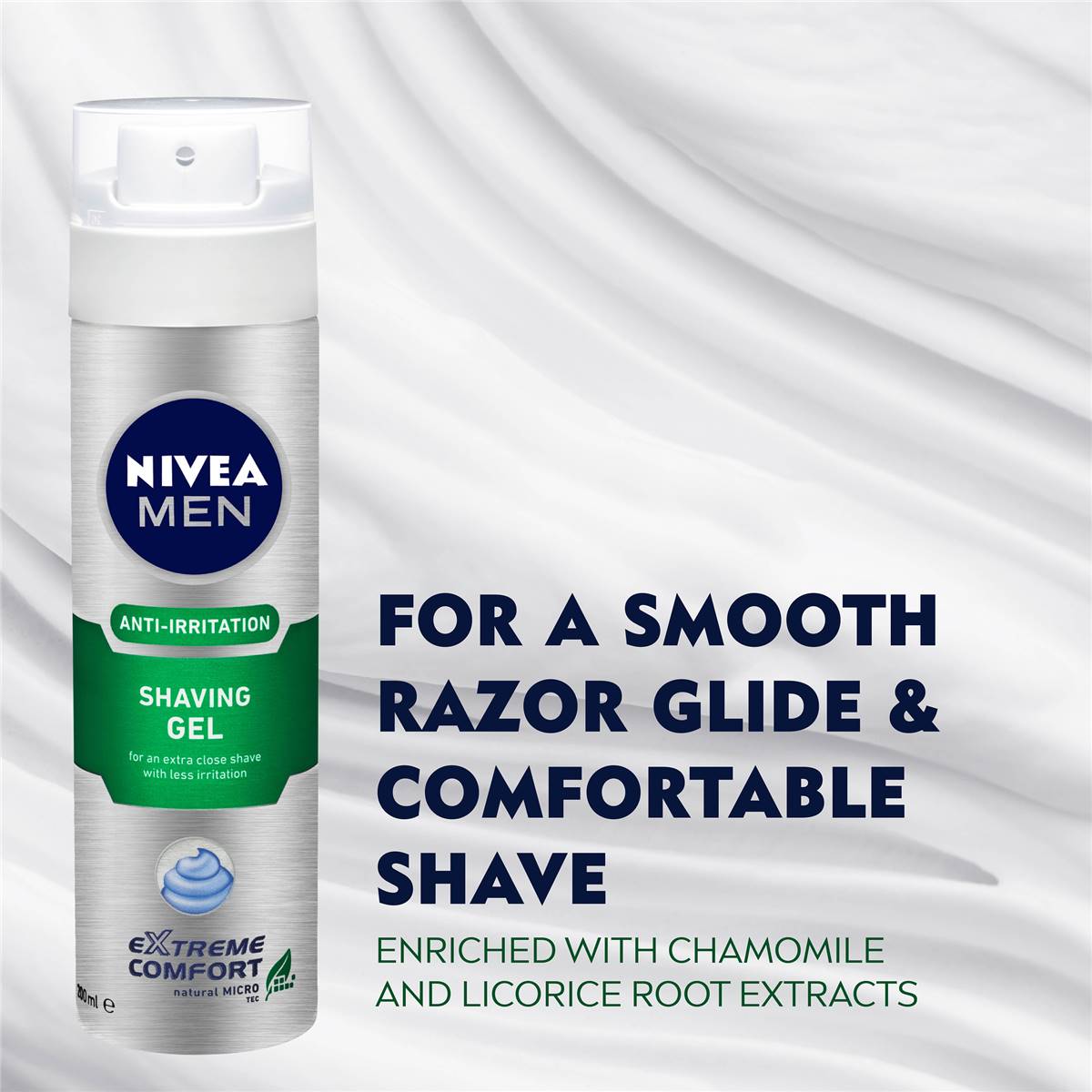 Nivea Men Antiirritation Shaving Gel Camomile & Licorice Root 200ml
