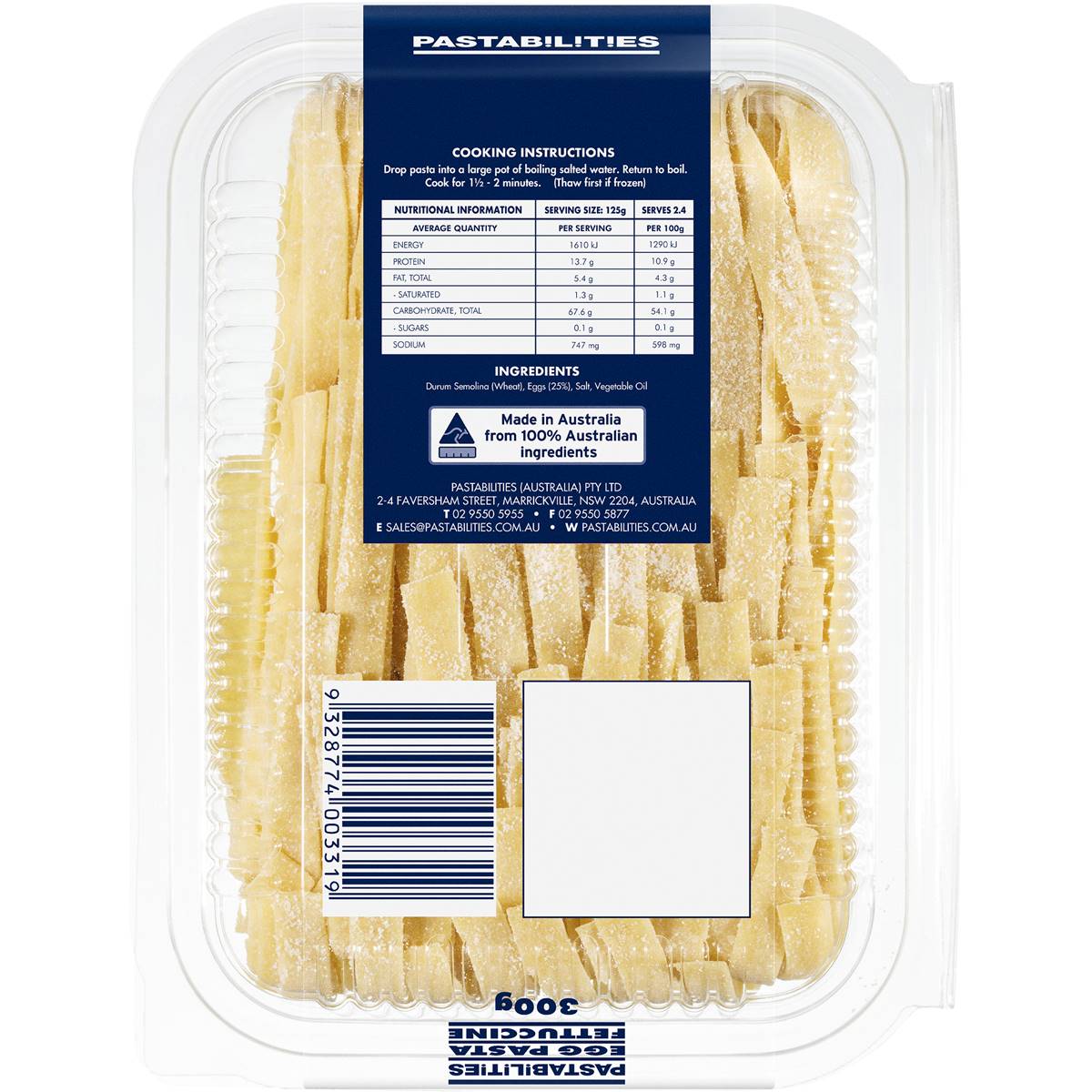 Pastabilities Egg Pasta Fettuccine 300g Woolworths
