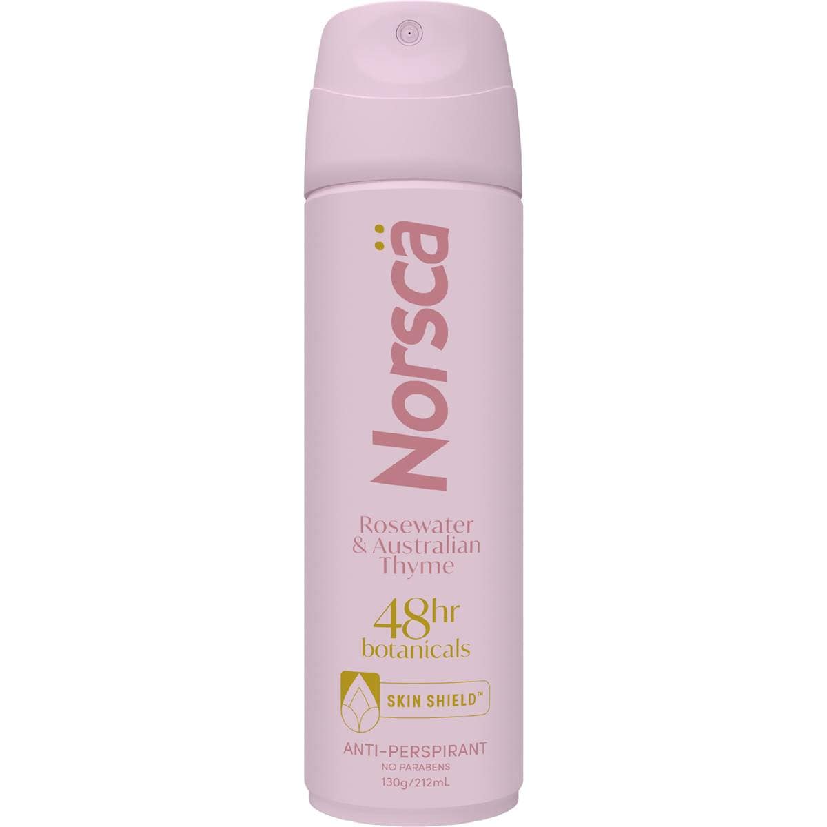 Norsca Aerosol Deodorant Rosemary & Australian Thyme 130g Woolworths